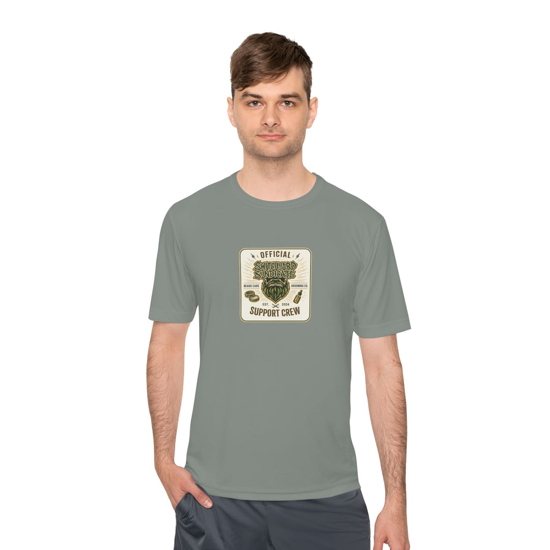 Support Crew Skull Tee — "Official Support Crew" Moisture-Wicking Shirt
