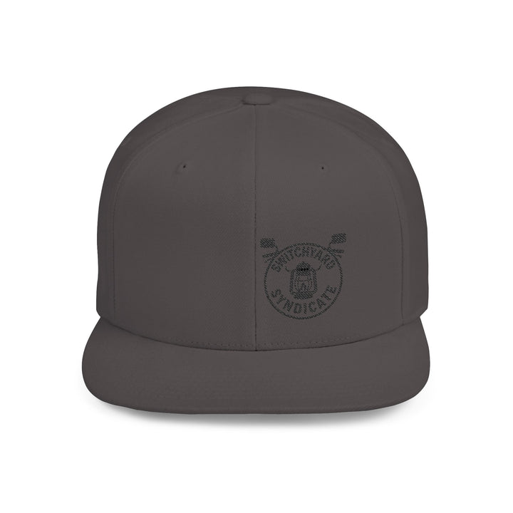 Stylish Flat Bill Snapback Hat, Perfect for Streetwear, Casual Outings, Skate Sessions, Gift for Trendsetters, Cool Logo Design
