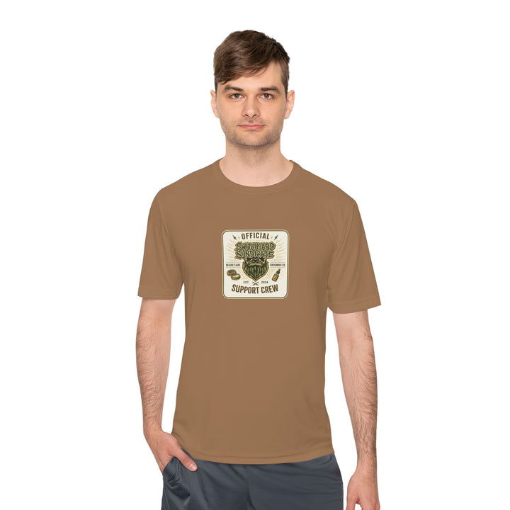 Support Crew Skull Tee — "Official Support Crew" Moisture-Wicking Shirt