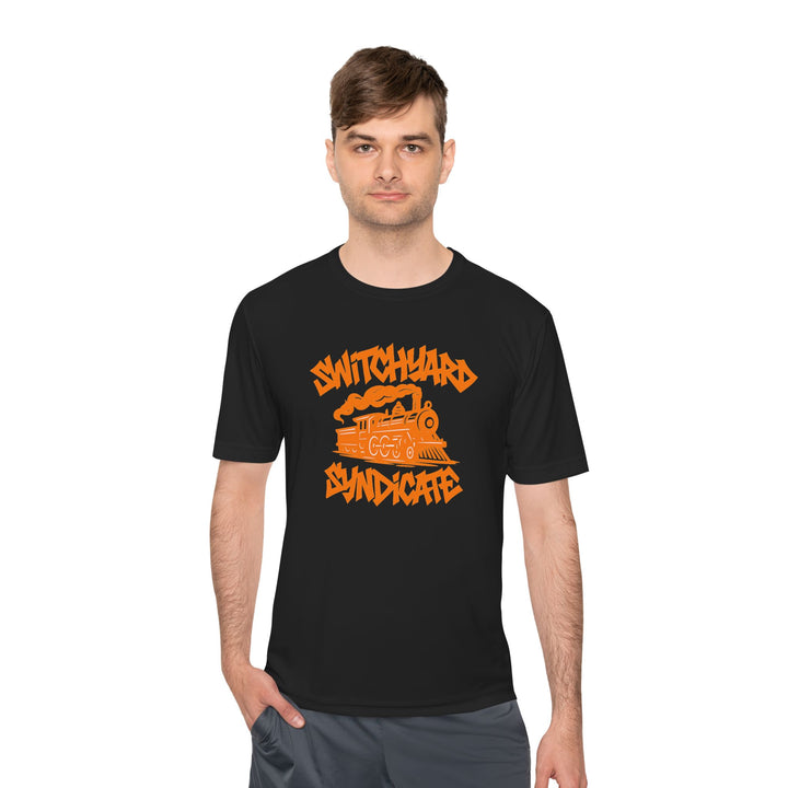 Switchyard Syndicate Unisex Moisture Wicking Tee, Graffiti Style Shirt, Streetwear Fashion, Perfect Gift for Train Lovers, Activewear [...]