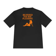 Bearded Humor Tee, Funny Sports Shirt, Gift for Beard Lovers, Stylish Workout Top, Unisex Fitness Wear