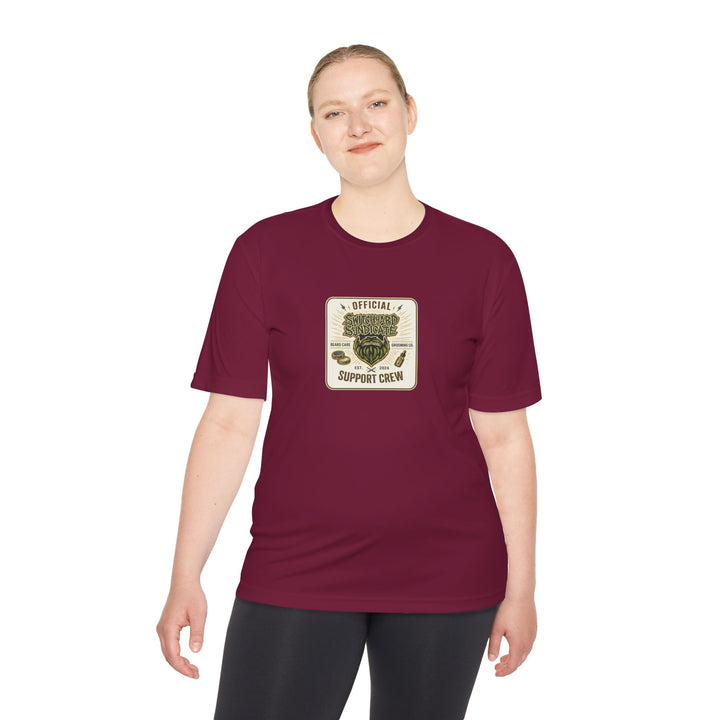Support Crew Skull Tee — "Official Support Crew" Moisture-Wicking Shirt