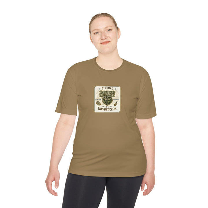 Support Crew Skull Tee — "Official Support Crew" Moisture-Wicking Shirt