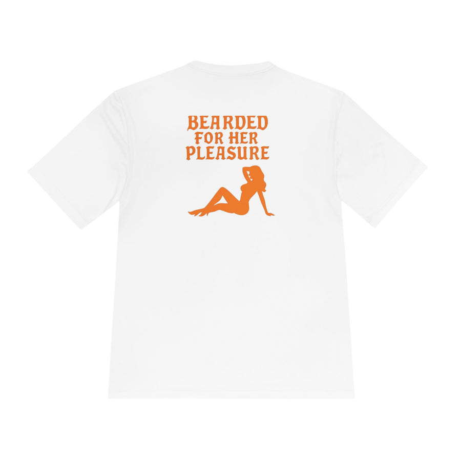 Bearded Humor Tee, Funny Sports Shirt, Gift for Beard Lovers, Stylish Workout Top, Unisex Fitness Wear