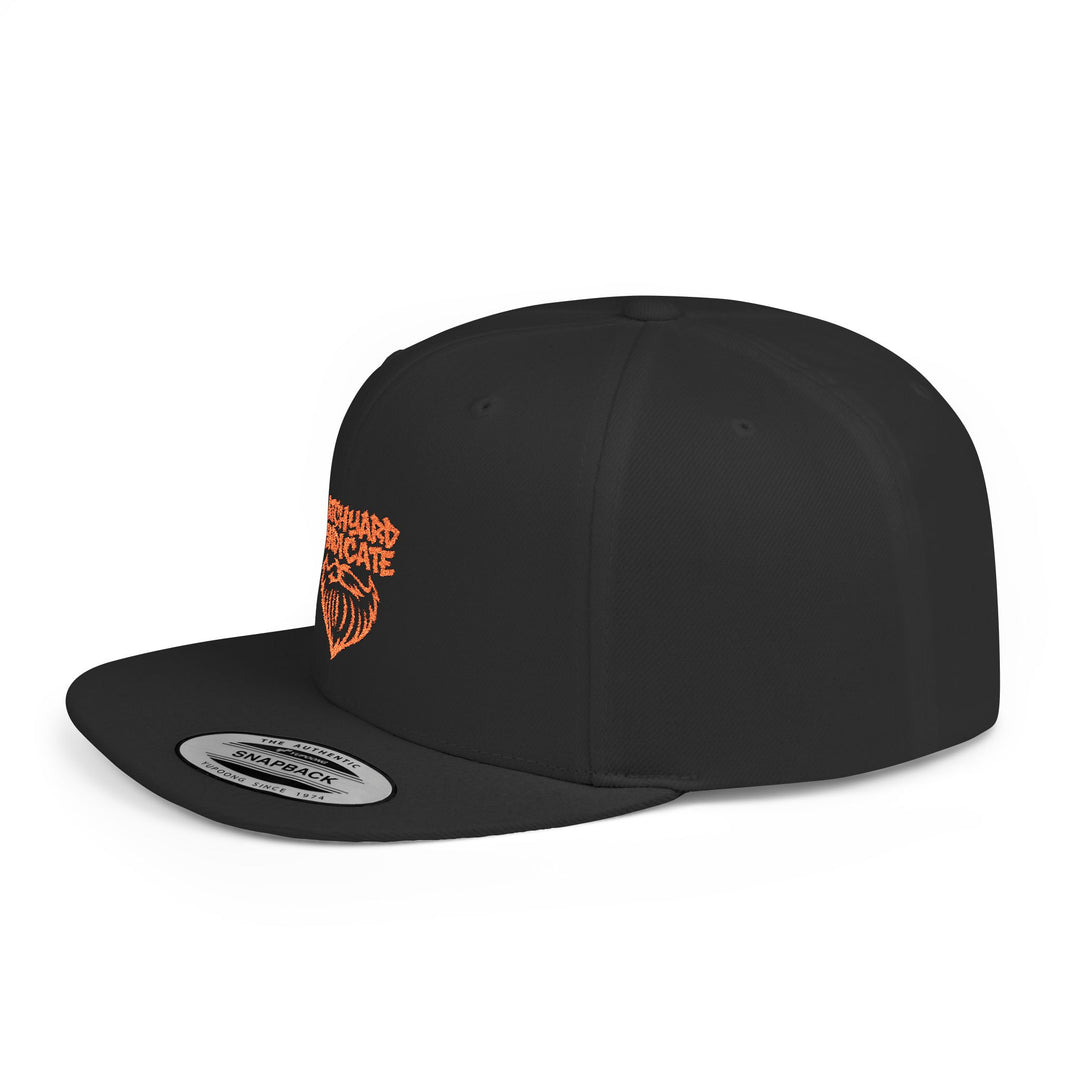 Stylish Snapback Hat, Trendy Flat Brim Cap for Men and Women, Perfect for Casual Outings, Gifts, and Festivals, Bearded Design