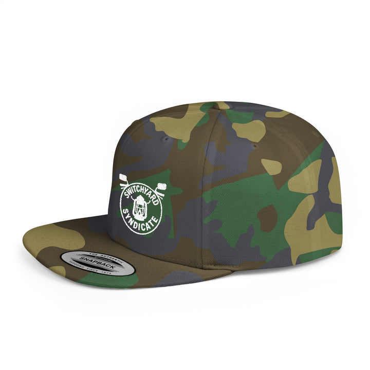 Stylish Flat Bill Snapback Hat, Trendy Cap for Streetwear, Unisex Headwear, Perfect for Festivals, Gifts and Casual Outings