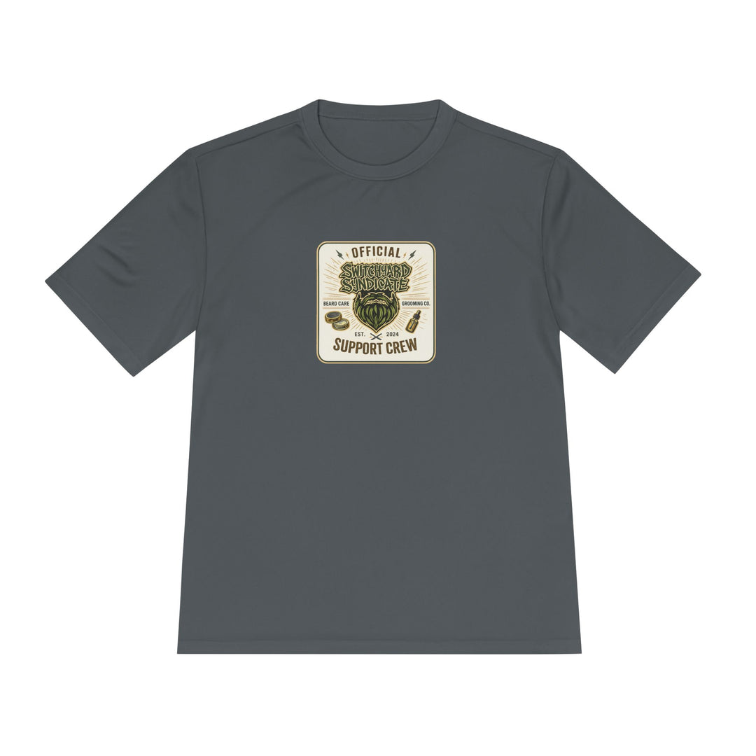 Support Crew Skull Tee — "Official Support Crew" Moisture-Wicking Shirt