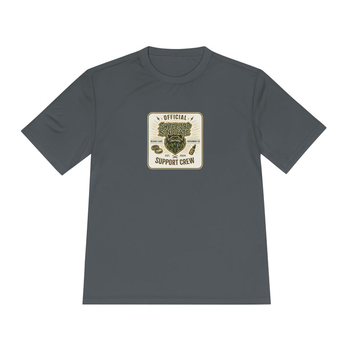 Support Crew Skull Tee — "Official Support Crew" Moisture-Wicking Shirt