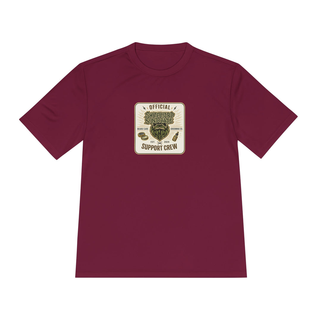 Support Crew Skull Tee — "Official Support Crew" Moisture-Wicking Shirt