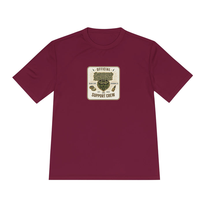 Support Crew Skull Tee — "Official Support Crew" Moisture-Wicking Shirt