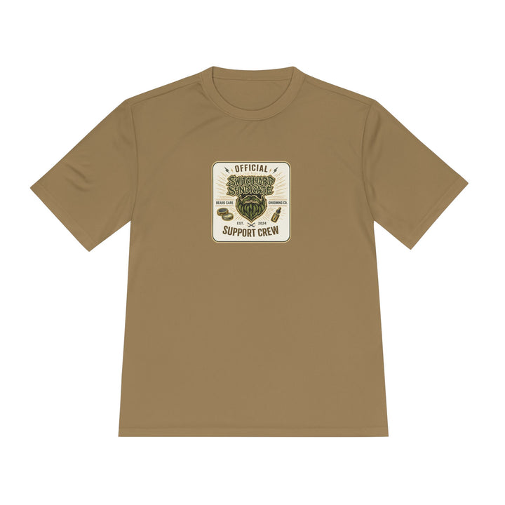 Support Crew Skull Tee — "Official Support Crew" Moisture-Wicking Shirt