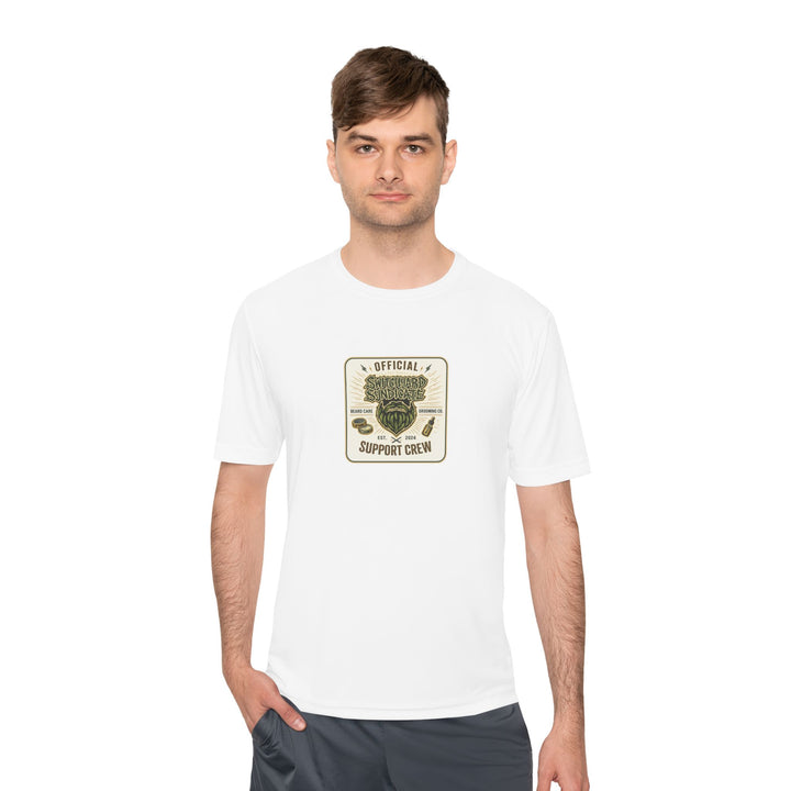 Support Crew Skull Tee — "Official Support Crew" Moisture-Wicking Shirt
