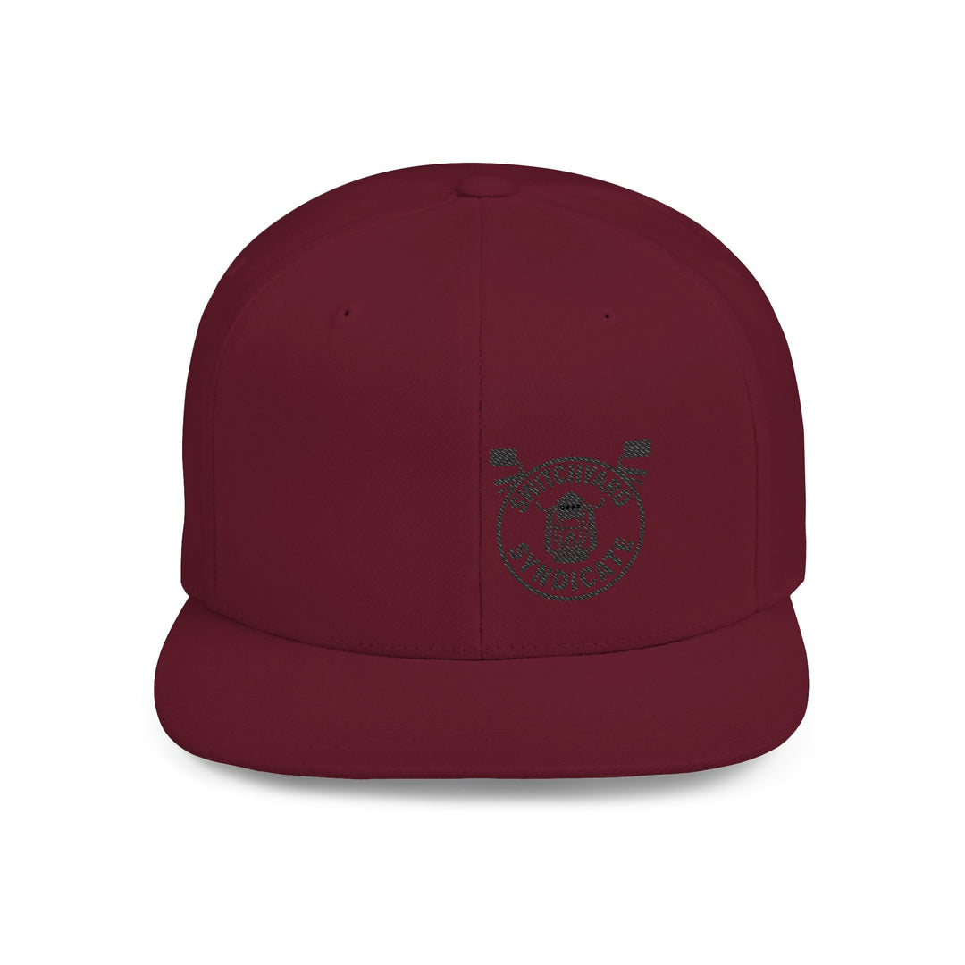 Stylish Flat Bill Snapback Hat, Perfect for Streetwear, Casual Outings, Skate Sessions, Gift for Trendsetters, Cool Logo Design