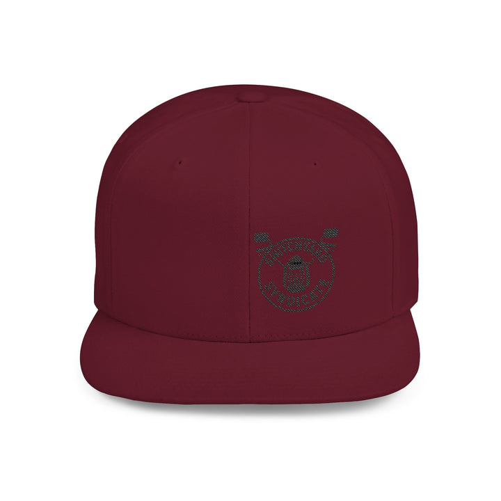 Stylish Flat Bill Snapback Hat, Perfect for Streetwear, Casual Outings, Skate Sessions, Gift for Trendsetters, Cool Logo Design