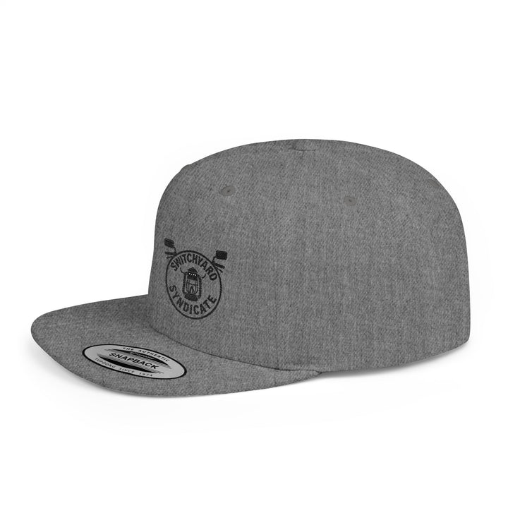 Stylish Flat Bill Snapback Hat, Perfect for Streetwear, Casual Outings, Skate Sessions, Gift for Trendsetters, Cool Logo Design