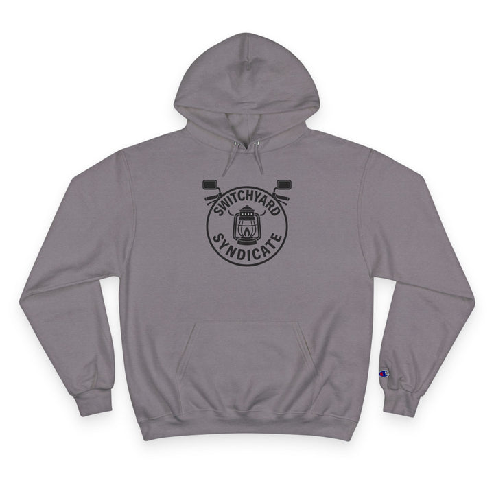 Champion Hoodie with Switchyard Syndicate Design, Cozy Outfit, Streetwear, Perfect Gift for Sports Enthusiasts, Birthday Gift, Unisex [...]