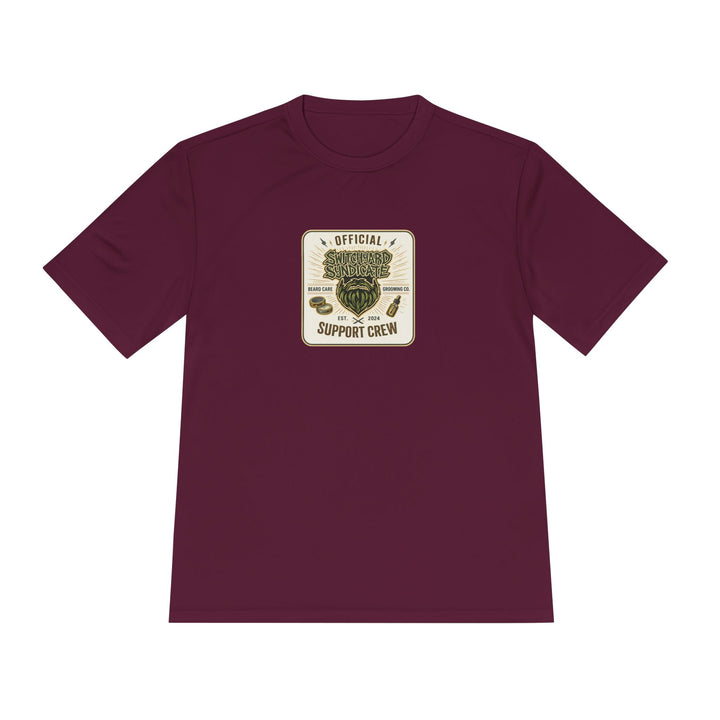 Support Crew Skull Tee — "Official Support Crew" Moisture-Wicking Shirt