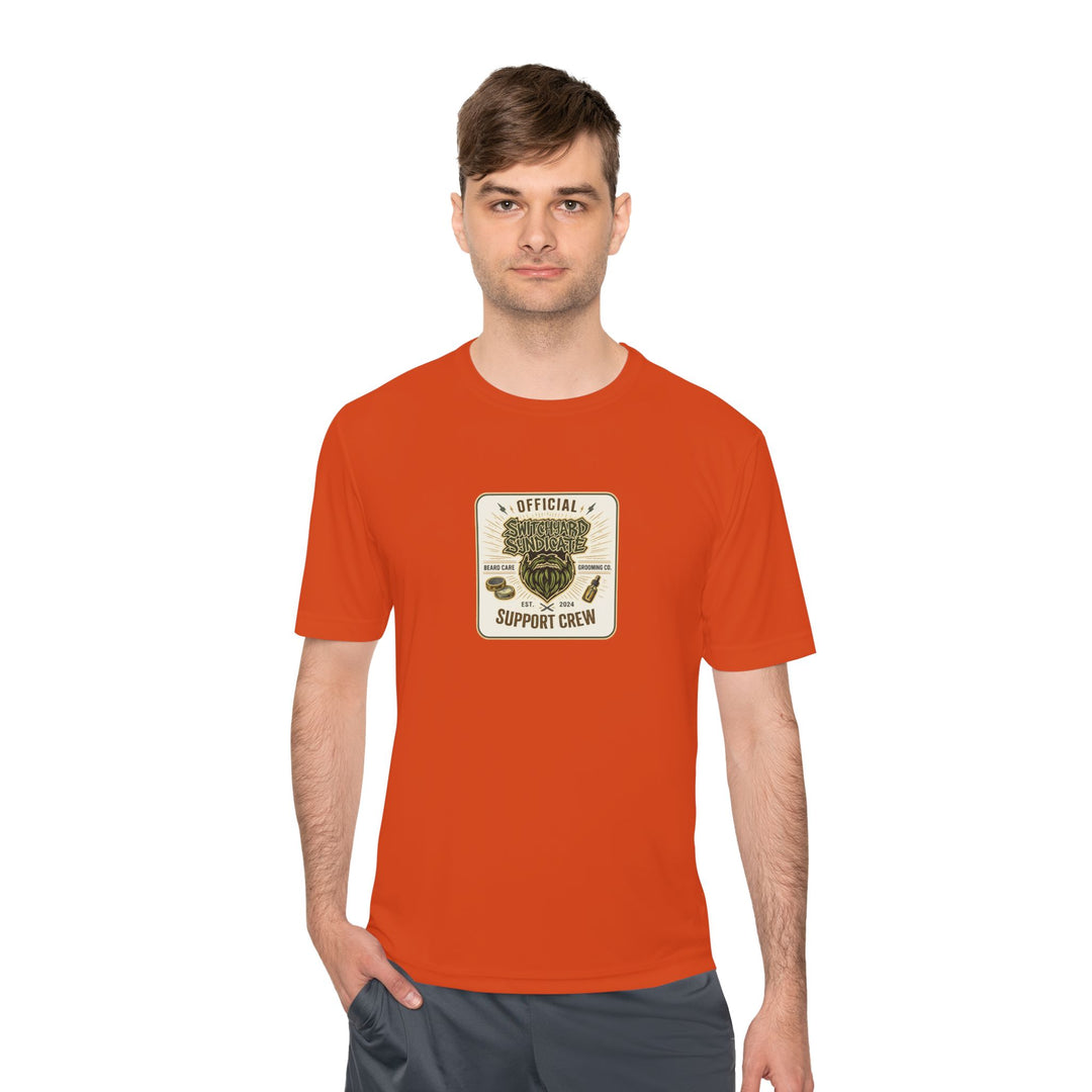 Support Crew Skull Tee — "Official Support Crew" Moisture-Wicking Shirt