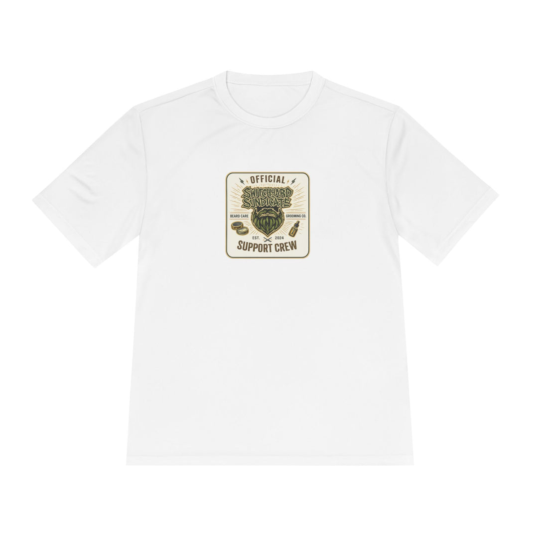 Support Crew Skull Tee — "Official Support Crew" Moisture-Wicking Shirt