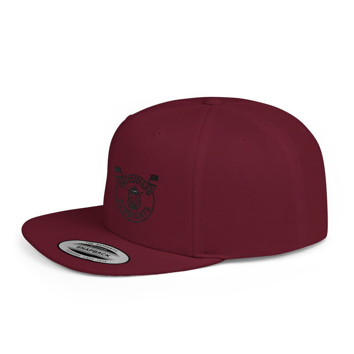 Stylish Flat Bill Snapback Hat, Perfect for Streetwear, Casual Outings, Skate Sessions, Gift for Trendsetters, Cool Logo Design