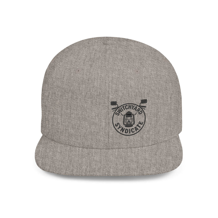 Stylish Flat Bill Snapback Hat, Perfect for Streetwear, Casual Outings, Skate Sessions, Gift for Trendsetters, Cool Logo Design