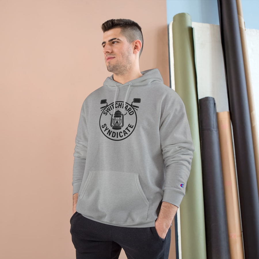 Champion Hoodie with Switchyard Syndicate Design, Cozy Outfit, Streetwear, Perfect Gift for Sports Enthusiasts, Birthday Gift, Unisex [...]