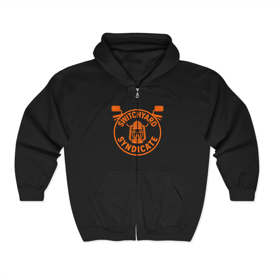 Unisex Hoodie with Switchyard Syndicate Design - Stylish Streetwear, Perfect Gift for Gearheads, Bikers, Casual Everyday Wear, and Costume