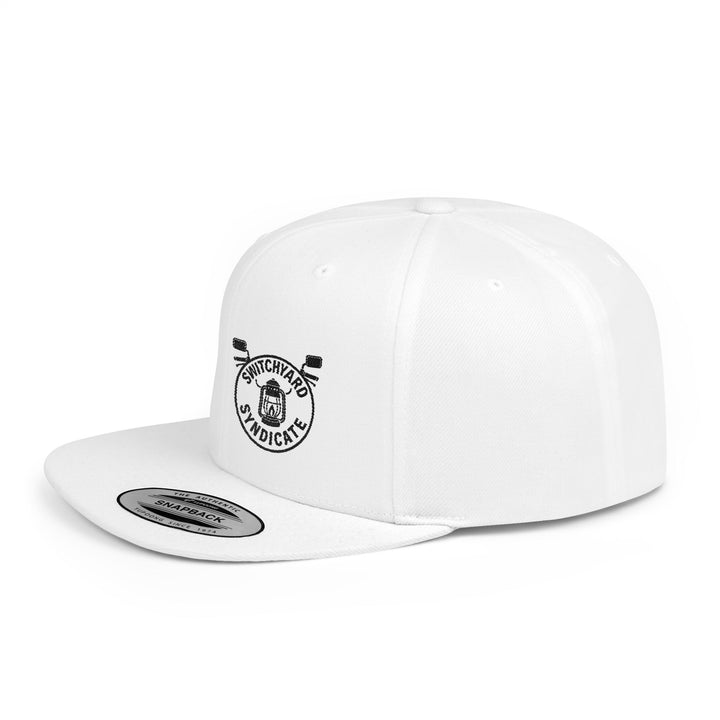 Stylish Flat Bill Snapback Hat, Perfect for Streetwear, Casual Outings, Skate Sessions, Gift for Trendsetters, Cool Logo Design
