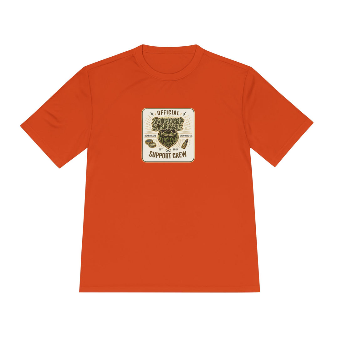 Support Crew Skull Tee — "Official Support Crew" Moisture-Wicking Shirt