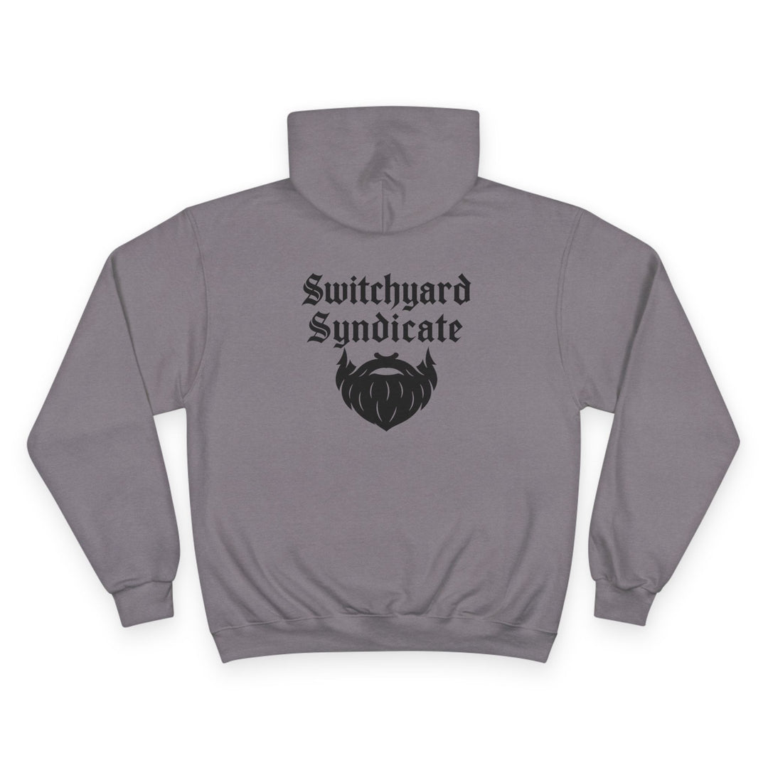 Champion Hoodie with Switchyard Syndicate Design, Cozy Outfit, Streetwear, Perfect Gift for Sports Enthusiasts, Birthday Gift, Unisex [...]