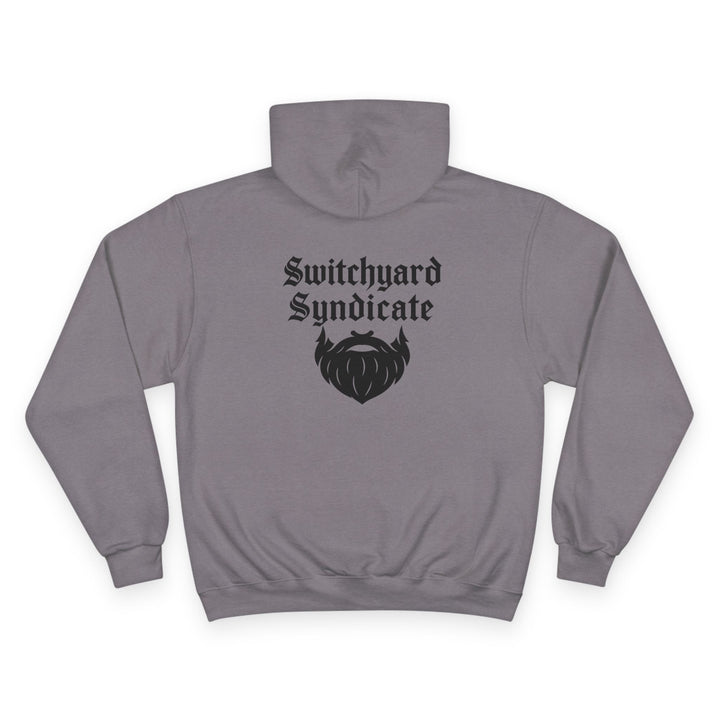 Champion Hoodie with Switchyard Syndicate Design, Cozy Outfit, Streetwear, Perfect Gift for Sports Enthusiasts, Birthday Gift, Unisex [...]
