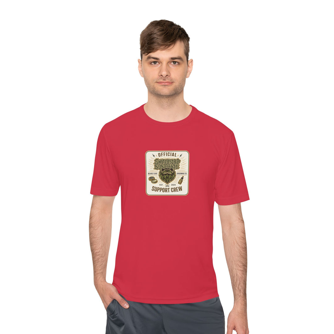Support Crew Skull Tee — "Official Support Crew" Moisture-Wicking Shirt