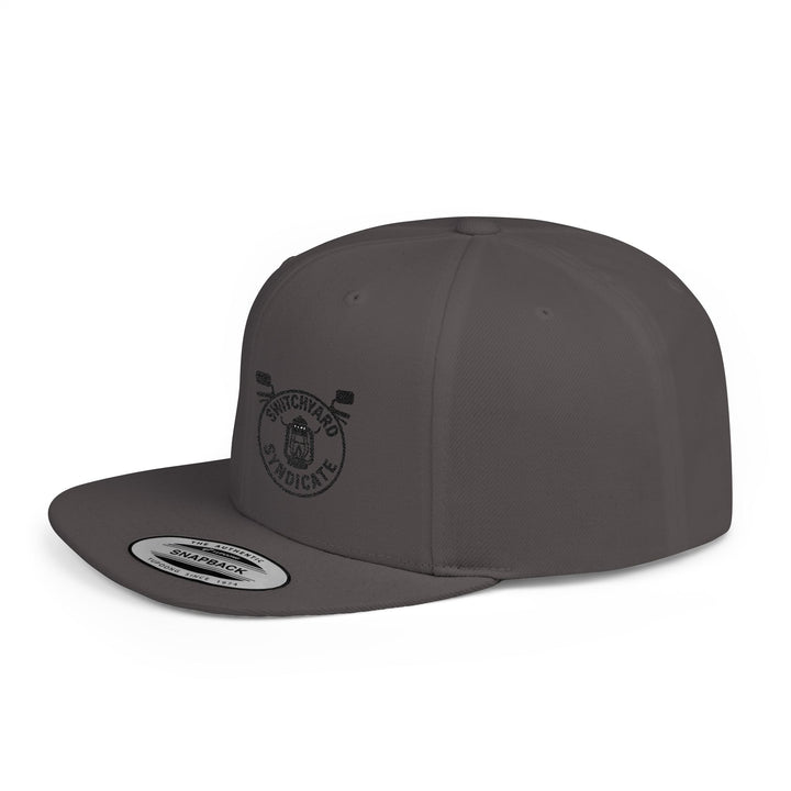 Stylish Flat Bill Snapback Hat, Perfect for Streetwear, Casual Outings, Skate Sessions, Gift for Trendsetters, Cool Logo Design