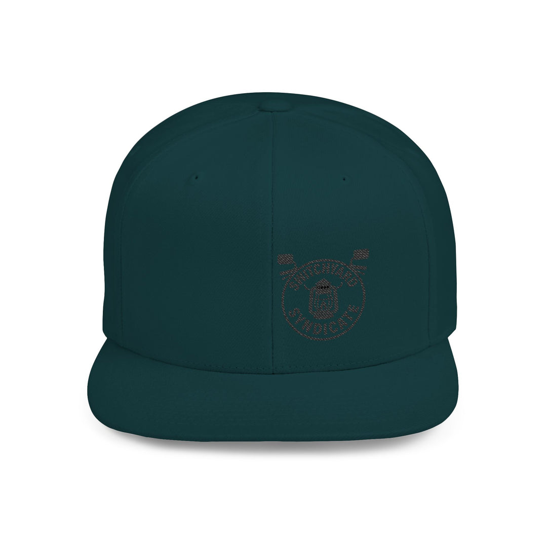 Stylish Flat Bill Snapback Hat, Perfect for Streetwear, Casual Outings, Skate Sessions, Gift for Trendsetters, Cool Logo Design