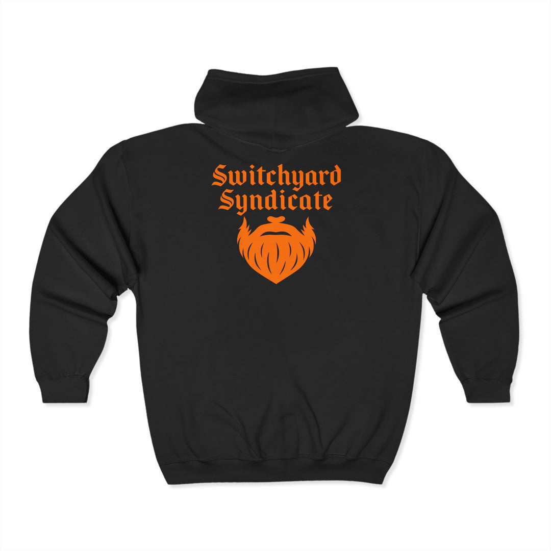 Unisex Hoodie with Switchyard Syndicate Design - Stylish Streetwear, Perfect Gift for Gearheads, Bikers, Casual Everyday Wear, and Costume