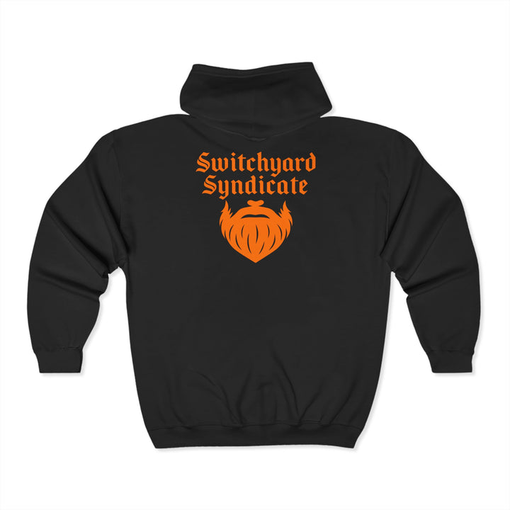 Unisex Hoodie with Switchyard Syndicate Design - Stylish Streetwear, Perfect Gift for Gearheads, Bikers, Casual Everyday Wear, and Costume