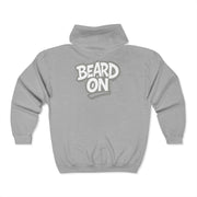 Beard On Hoodie | Unisex Full Zip Sweatshirt | Cozy Gift | Casual Wear | Perfect for Bearded Friends & Holidays
