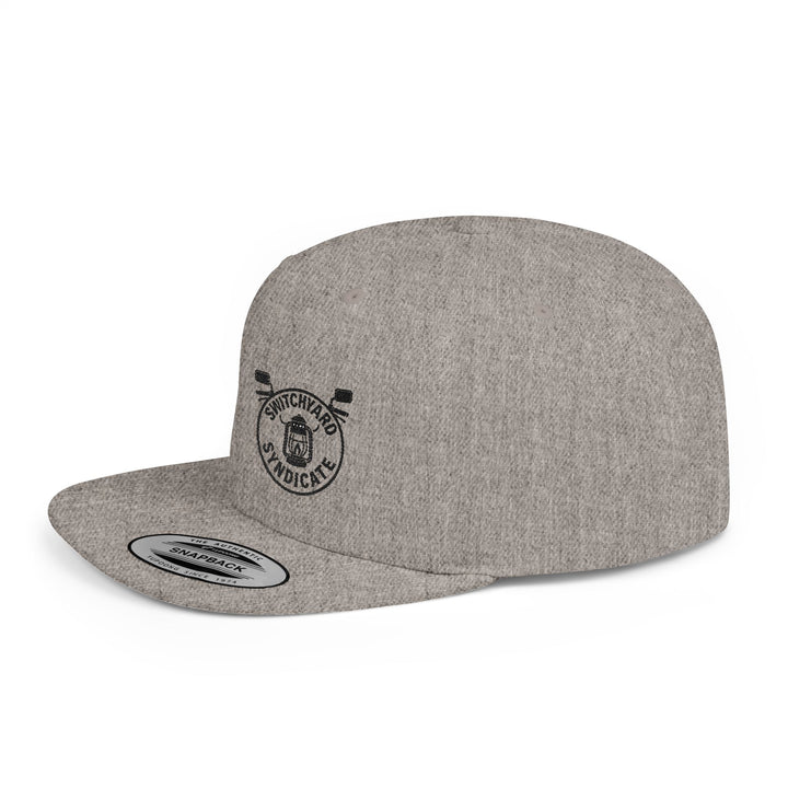 Stylish Flat Bill Snapback Hat, Perfect for Streetwear, Casual Outings, Skate Sessions, Gift for Trendsetters, Cool Logo Design