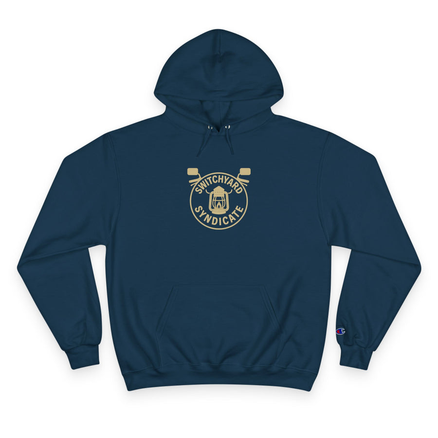 Champion Hoodie with Switchyard Syndicate Design, Cozy Outfit, Streetwear, Perfect Gift for Sports Enthusiasts, Birthday Gift, Unisex [...]