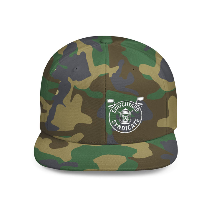 Stylish Flat Bill Snapback Hat, Trendy Cap for Streetwear, Unisex Headwear, Perfect for Festivals, Gifts and Casual Outings