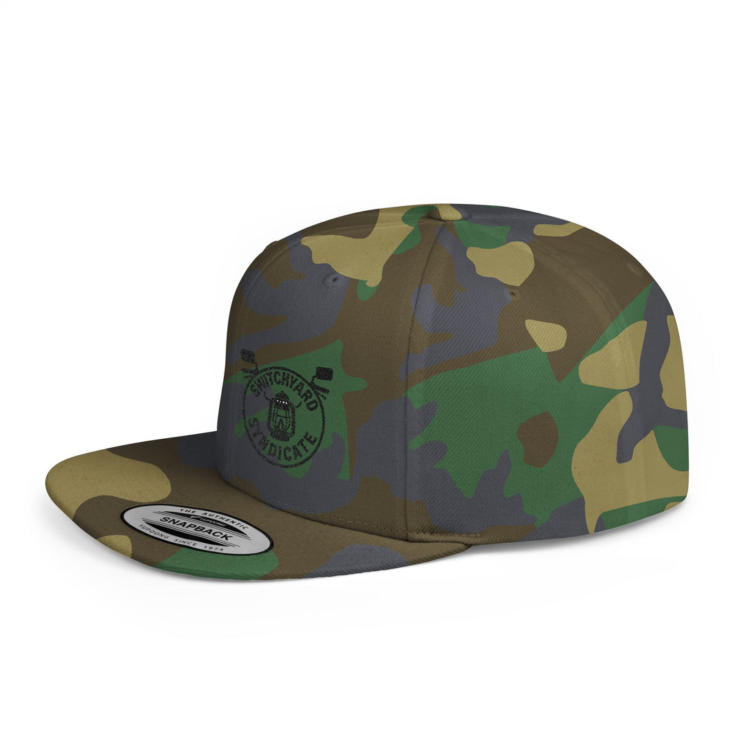 Stylish Flat Bill Snapback Hat, Perfect for Streetwear, Casual Outings, Skate Sessions, Gift for Trendsetters, Cool Logo Design