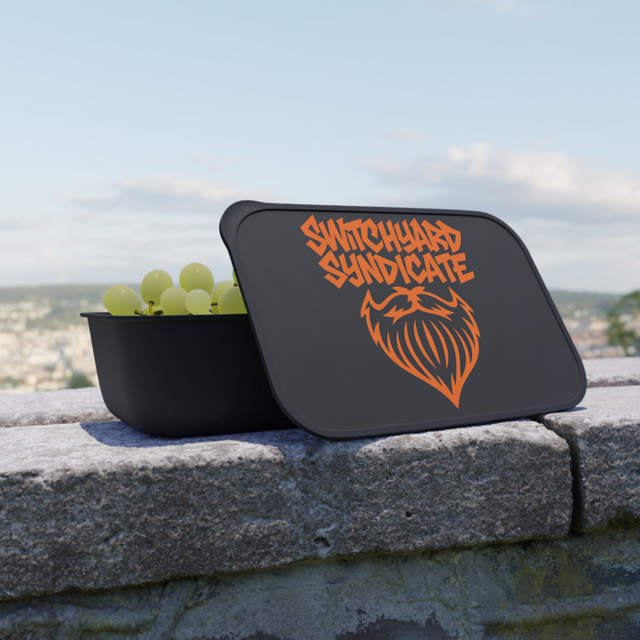 Edgy Bento Box with Utensils, Urban Lunch Container, Meal Prep Box, Gift for Foodies, Cool Lunchbox, Stylish Food Storage