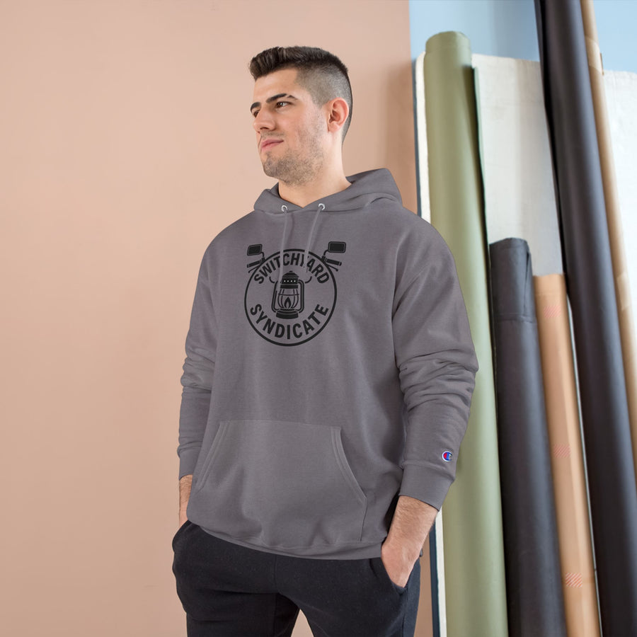 Champion Hoodie with Switchyard Syndicate Design, Cozy Outfit, Streetwear, Perfect Gift for Sports Enthusiasts, Birthday Gift, Unisex [...]