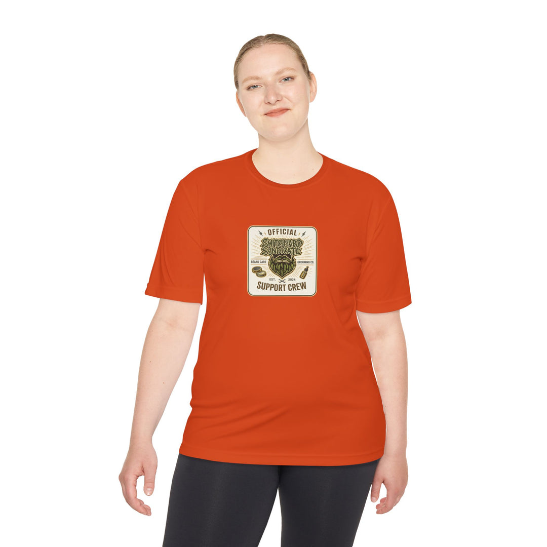 Support Crew Skull Tee — "Official Support Crew" Moisture-Wicking Shirt