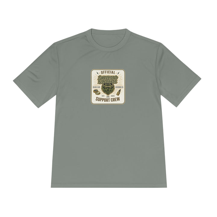 Support Crew Skull Tee — "Official Support Crew" Moisture-Wicking Shirt