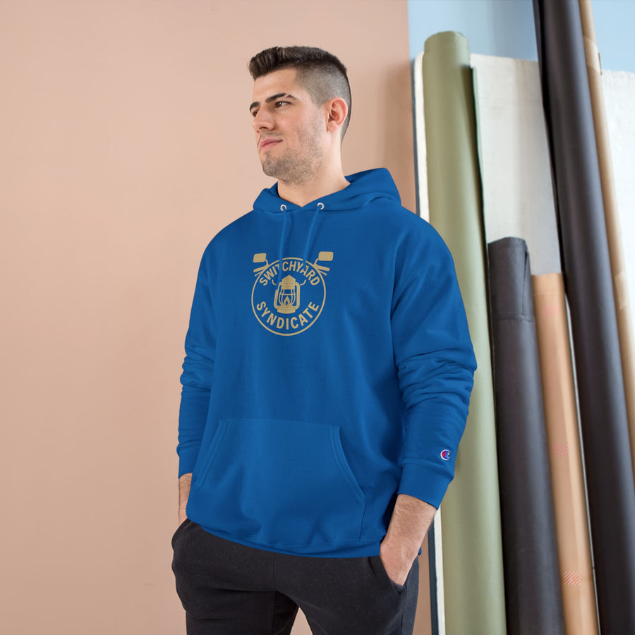 Champion Hoodie with Switchyard Syndicate Design, Cozy Outfit, Streetwear, Perfect Gift for Sports Enthusiasts, Birthday Gift, Unisex [...]
